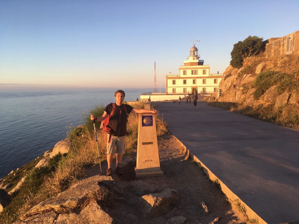 Man on the Camino pilgrimage