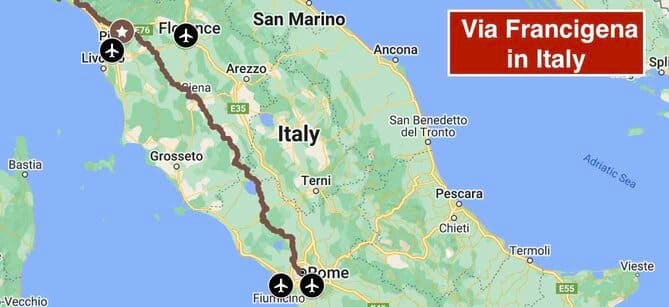 distance from italy to france