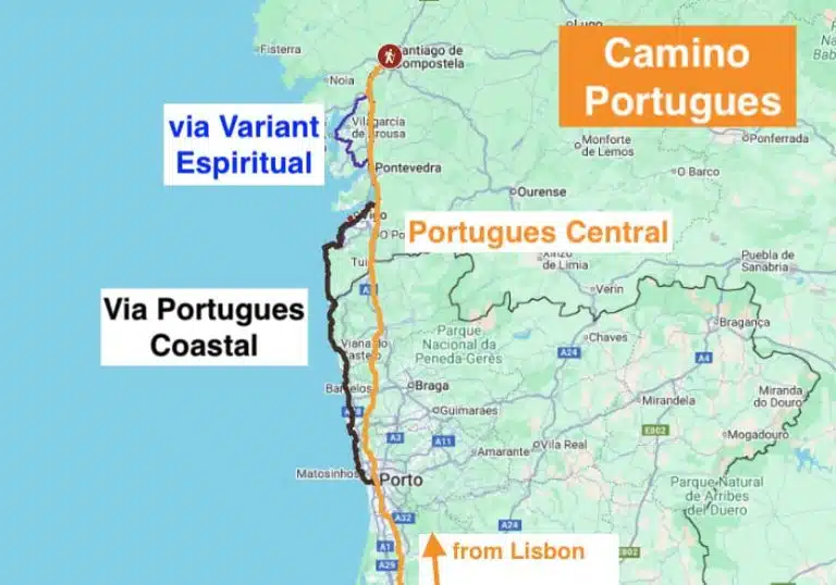 camino Portugues all routes