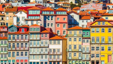 Tourist tax on the Camino – colourful houses in Porto, Portugal