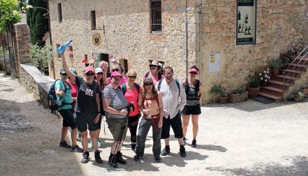 Tour group on the Camino