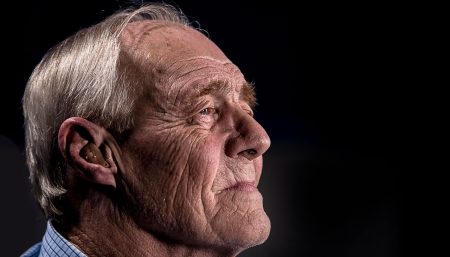 Elderly man on walking the Camino