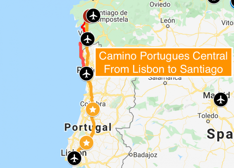 camino-portugues-central-map