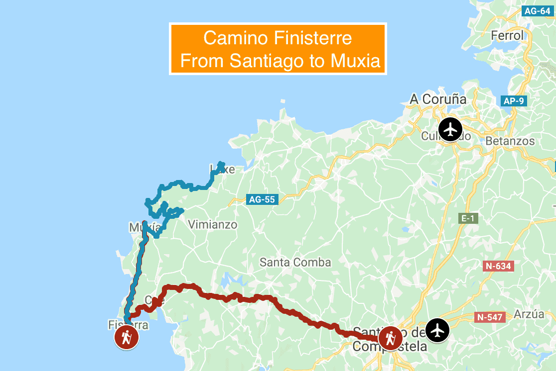 Camino De Santiago - Camino Francés: Includes Finisterre Finish