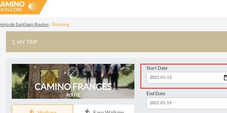 Change-start-date-trip-caminoways.com