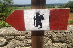 Rome-Via-Francigena-Pilgrim-sign