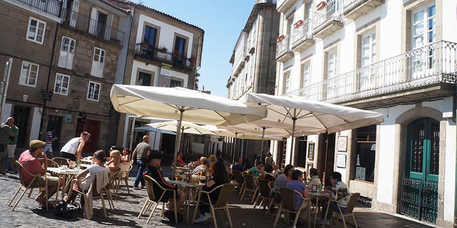 things-to-do-santiago-de-compostela-terrace-pinchos-caminoways