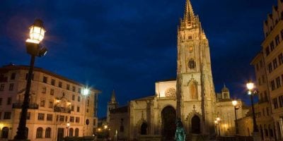Cathedral in Oviedo, the start of the Camino Primitivo