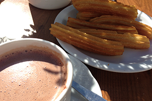 chocolate-churros-santiago-camino-de-santiago-caminoways