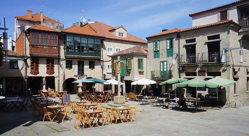 Camino Portugues Central from Tui to Santiago, last 100km