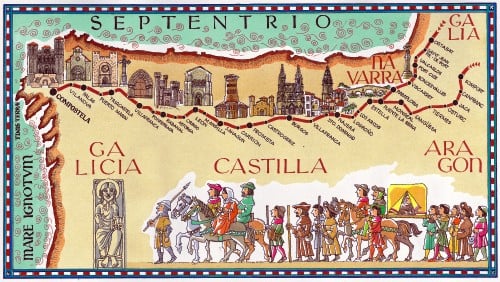 Codex Calixtinus Map