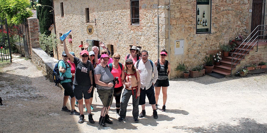 Tour group on the Camino