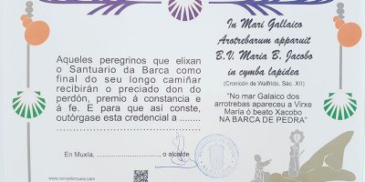 Certificate for pilgrims on the Camino
