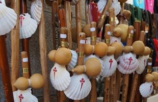 Scallop shell Camino souvenirs