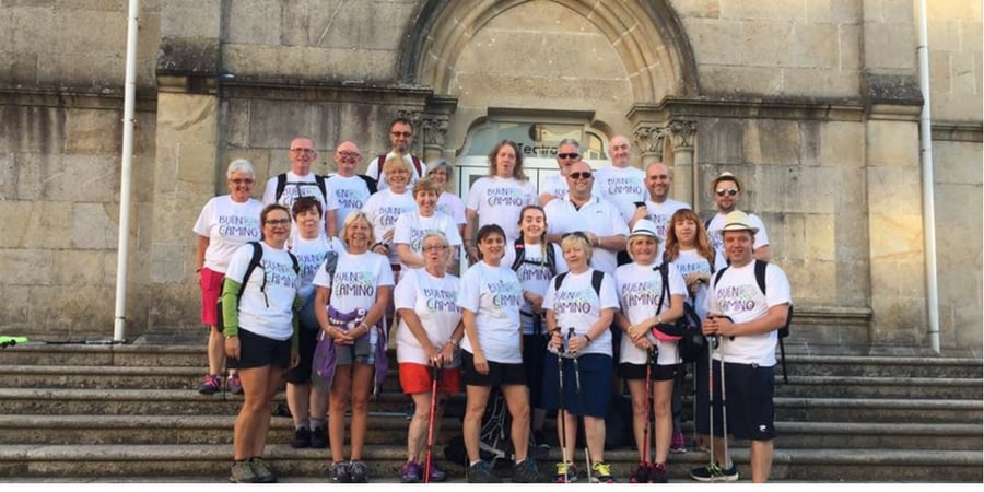 Charity group on the Camino