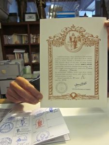 The Compostela Pilgrims Certificate